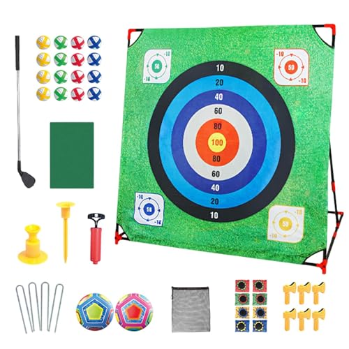 Target Fußballspiel, Kinder-Hinterhof-Aktivität, tragbares Sportspiel, mehr Funktionen, sichere Verwendung, 138 x 136,5 x 92 cm, für Indoor- oder Outdoor-Familienspaß, von Byeaon