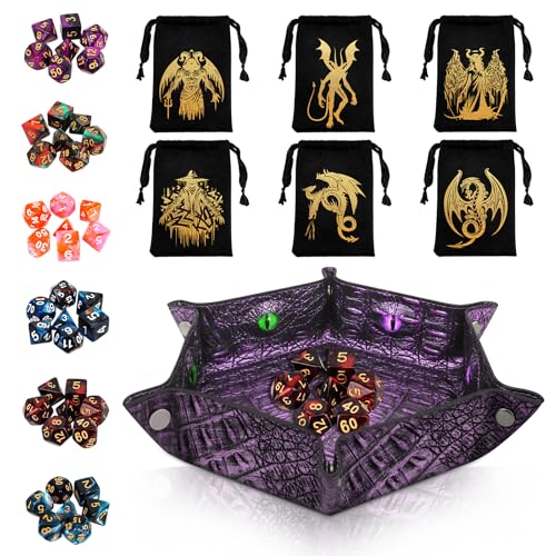 Byhoo DND Drehbar Drachenauge Würfel Set, 7 Stück Grün Polyedrische Würfel Mit Drachenauge Enthält D20, Würfelset DND Zubehör Starter Set Von Null Zum Meister DND Geschenk Byhoo DND Drehbar Drachenauge Würfel Set, 7 Stück Grün Polyedrische Würfel Mit Drachenauge Enthält D20, Würfelset DND Zubehör Starter Set Von Null Zum Meister DND Geschenk von Byhoo
