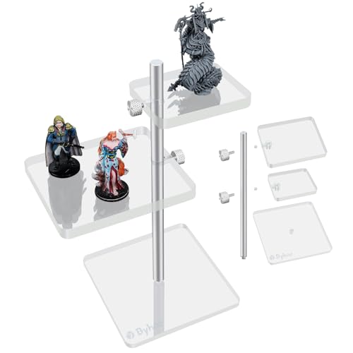 Byhoo DND Flugständer, fliegende Miniaturen Kampferhöhungen, Acryl-Miniatur-Plattformen für DND, verstellbar für verschiedene Höhen, ideales DND-Geländezubehör, Geschenk für DMs und Tisch-RPG-Fans Byhoo DND Flugständer, fliegende Miniaturen Kampferhöhungen, Acryl-Miniatur-Plattformen für DND, verstellbar für verschiedene Höhen, ideales DND-Geländezubehör, Geschenk für DMs und Tisch-RPG-Fans von Byhoo