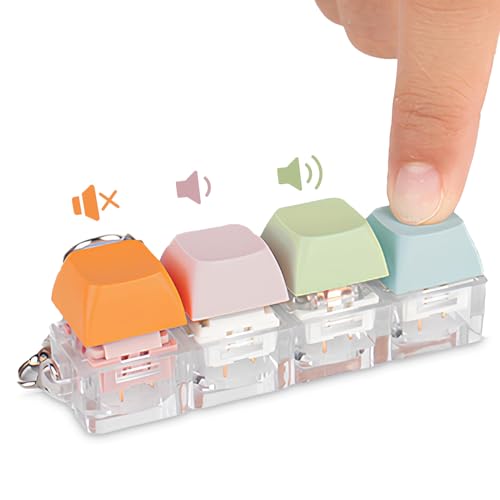 Tastatur Fidget Spielzeug mit 3-Arten von Touch Erfahrung, leise Fidget Tastatur und linearer klick Schlüsselanhänger, leise Tastatur Clicker für Bibliothek Studyroom und mehr Ruhe Platz Tastatur Fidget Spielzeug mit 3-Arten von Touch Erfahrung, leise Fidget Tastatur und linearer klick Schlüsselanhänger, leise Tastatur Clicker für Bibliothek Studyroom und mehr Ruhe Platz von Byhoo