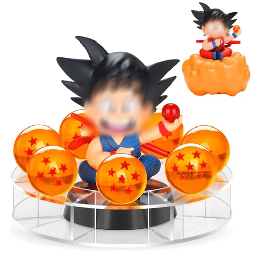 Dragon Bälle Set für Kinder,DBZ Action Figur Spielzeug mit 3.5cm Kristall Sterne DBZ Ball und Transparente Basis,Mit 2 STK Zeichen Action Figur, für Sammler Cosplay-Party,Geburtstag,Weihnachten Dragon Bälle Set für Kinder,DBZ Action Figur Spielzeug mit 3.5cm Kristall Sterne DBZ Ball und Transparente Basis,Mit 2 STK Zeichen Action Figur, für Sammler Cosplay-Party,Geburtstag,Weihnachten von Byhotome