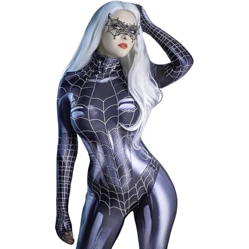 Byhsoep Spider Kostüm für Erwachsene, Superhelden-Kostüm für Karneval, Halloween, Cosplay, Partys (IT, Zahl, L) von Byhsoep