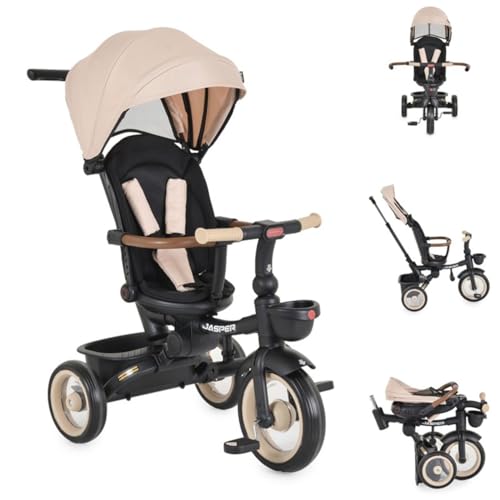 Byox Dreirad Jasper Eva-Reifen klappbar, Sitz drehbar, Hinterradbremse, Körbe, Farbe:beige Byox Dreirad Jasper Eva-Reifen klappbar, Sitz drehbar, Hinterradbremse, Körbe, Farbe:beige von Byox