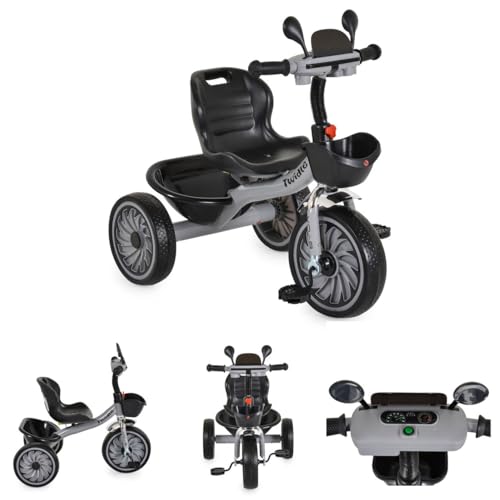 Byox Dreirad Twidle Körbe Musikfunktion, Lichter, Eva-Reifen, Verstellbarer Sitz, Farbe:grau Byox Dreirad Twidle Körbe Musikfunktion, Lichter, Eva-Reifen, Verstellbarer Sitz, Farbe:grau von Byox