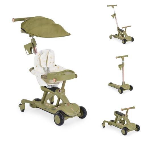 Byox Kinderroller Cornet 6 in 1 Multifunktionsroller Rutscher Musik Becherhalter, Farben:grün Byox Kinderroller Cornet 6 in 1 Multifunktionsroller Rutscher Musik Becherhalter, Farben:grün von Byox