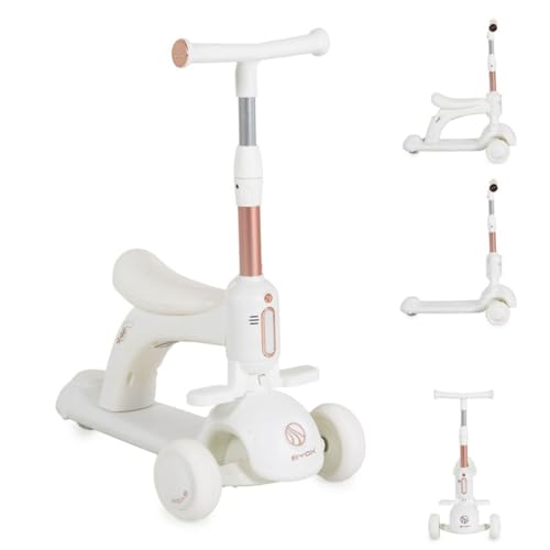 Byox Kinderroller Velvet Royal 2 in 1 Laufrad Musik- und Lichteffekte Fußstütze, Farbe:weiß Byox Kinderroller Velvet Royal 2 in 1 Laufrad Musik- und Lichteffekte Fußstütze, Farbe:weiß von Byox