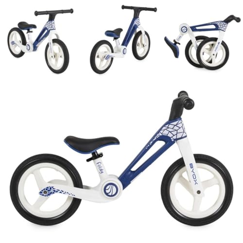 Byox Laufrad Foldy 12 Zoll PU Reifen, faltbar, Sitz verstellbar, bis 35 kg, Farbe: Blau Byox Laufrad Foldy 12 Zoll PU Reifen, faltbar, Sitz verstellbar, bis 35 kg, Farbe: Blau von Byox