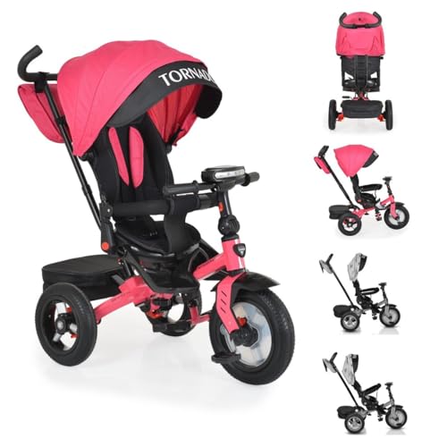 Byox Tricycle Dreirad Tornado Luftreifen Sitz drehbar Musikfunktion, Beleuchtung, Farbe:pink Byox Tricycle Dreirad Tornado Luftreifen Sitz drehbar Musikfunktion, Beleuchtung, Farbe:pink von Byox