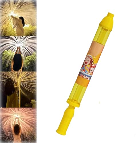4 Stück Feuerwerks Wasserpistole, Water Squirter, Romantische Feuerwerks Wasserpistole Spritzpistolen, Waters Fun Pool Spielzeug, for Strand und Spielplatz (Gelb) von ByteCraft