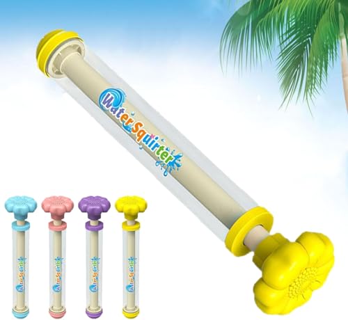 4 Stück Feuerwerks Wasserpistole, Water Squirter, Romantische Feuerwerks Wasserpistole Spritzpistolen, Waters Fun Pool Spielzeug, for Strand und Spielplatz (Neues Gelb) von ByteCraft