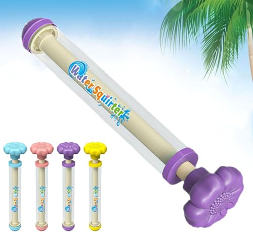 4 Stück Feuerwerks Wasserpistole, Water Squirter, Romantische Feuerwerks Wasserpistole Spritzpistolen, Waters Fun Pool Spielzeug, for Strand und Spielplatz (Neues Lila) von ByteCraft