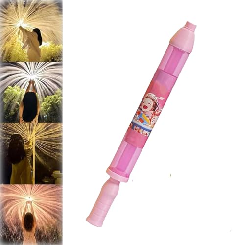 4 Stück Feuerwerks Wasserpistole, Water Squirter, Romantische Feuerwerks Wasserpistole Spritzpistolen, Waters Fun Pool Spielzeug, for Strand und Spielplatz (Rosa) von ByteCraft
