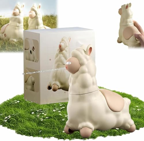 Alpaka Wasserpistole, Lama Wasserpistole für Kinder, Süße Lama Mini Wasserpistole mit 45° Drehbarem Kopf, Spuckendes Lama Wasserspielzeug für Draußen, Interaktivem Wasserspaß (1 Pcs) von ByteCraft