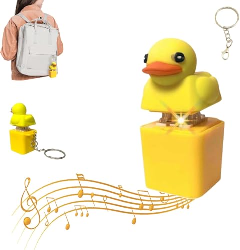 Duckeys Quacking Fidget Toy, Duckeys Keycap, Schlüsselanhänger Enten Tastatur Schlüsselkaps Angst -Relief -Spielzeug, Entenschimple Clicker, Quacking Duck Fidget Spielzeug (1 Pcs) von ByteCraft