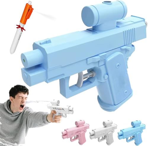 Prank Wasserpistole, Prank Water Gun, Prank Wasserpistolen mit Rückwärts- und Vorwärtsstrahl, robuster Sprüh-Streich-Sprinkler, kreative Streiche, urkomisches Geschenk (1 Pcs Blau) von ByteCraft