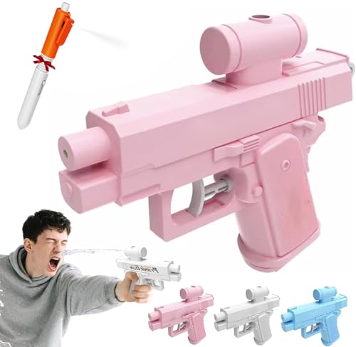Prank Wasserpistole, Prank Water Gun, Prank Wasserpistolen mit Rückwärts- und Vorwärtsstrahl, robuster Sprüh-Streich-Sprinkler, kreative Streiche, urkomisches Geschenk (1 Pcs Rosa) von ByteCraft