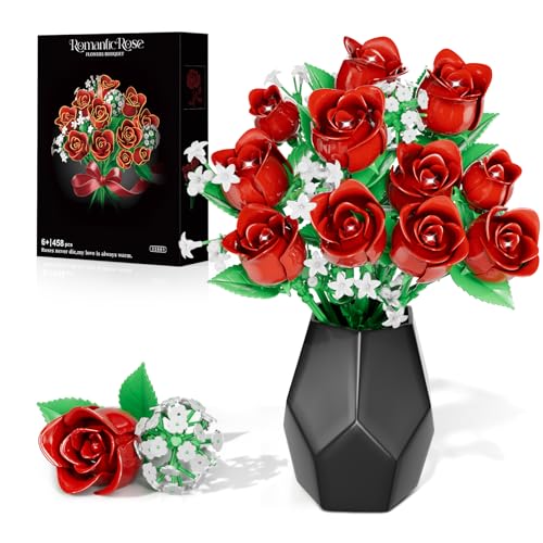 Blumenstrauß Baukasten für Erwachsene, Geschenke für Sie und Ihn, Botanical Collection DIY Rose Toy Kit, Home Office Decor Blumenstrauß Baukasten für Erwachsene, Geschenke für Sie und Ihn, Botanical Collection DIY Rose Toy Kit, Home Office Decor von Byuert