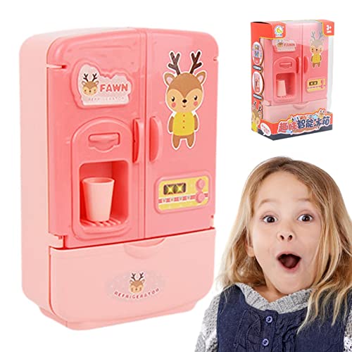 Spielkühlschrank für Kinder - Mini-Kühlschrank-Spielzeug mit coolem Look und leuchtenden Farben,Niedlicher Rollenspiel-Kühlschrank für Kinder mit reichhaltigem simuliertem Küchenzubehör für Jungen C/y von C/Y