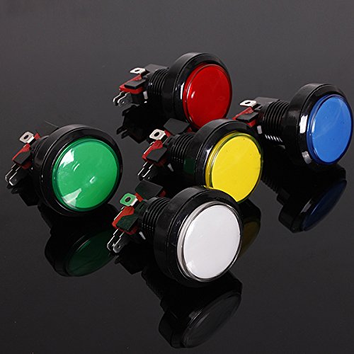 C-FUNN 45 mm Arcade Videospiel groß rund Push Button LED beleuchtete Lampe - Grün von C-FUNN