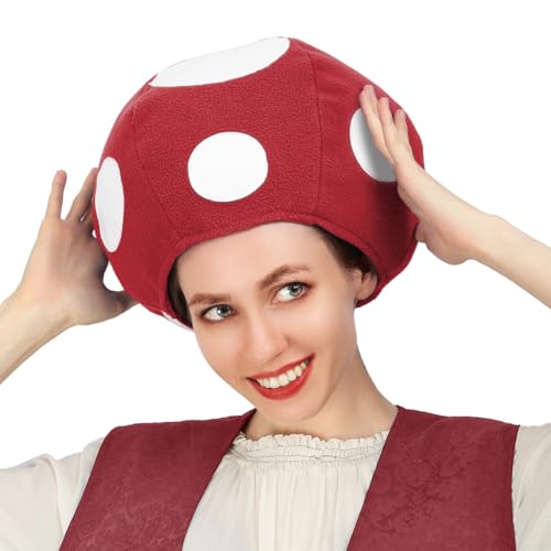 C-ZOFEK Mehrfarbiger Pilz-Krötenhut, gepunktete Kappe, Spiel, Cosplay-Kostüm für Halloween, Weihnachten, Rot, Grün, Blau, Gelb, Violett, Regulär C-ZOFEK Mehrfarbiger Pilz-Krötenhut, gepunktete Kappe, Spiel, Cosplay-Kostüm für Halloween, Weihnachten, Rot, Grün, Blau, Gelb, Violett, Regulär von C-ZOFEK