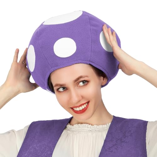 C-ZOFEK Mehrfarbiger Pilz-Krötenhut, gepunktete Kappe, Spiel, Cosplay-Kostüm C-ZOFEK Mehrfarbiger Pilz-Krötenhut, gepunktete Kappe, Spiel, Cosplay-Kostüm von C-ZOFEK