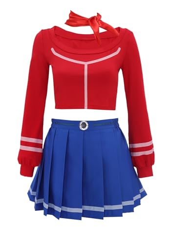 C-ZOFEK Miside Cosplay Mita Full Outfits Top Rock für Horrorspiel Halloween Kostüm (X-Large) von C-ZOFEK