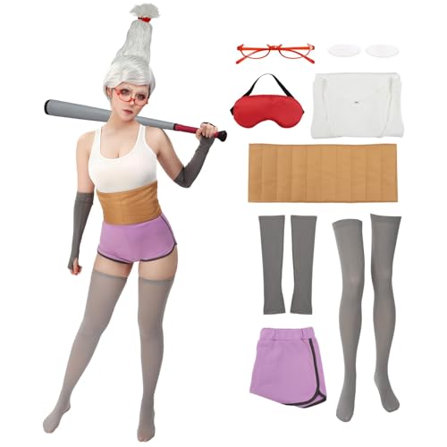 C-ZOFEK Seiko Ayase Cosplay Kostüm Komplettes Set Outfit mit Augenklappen und Brille Halloween (groß) von C-ZOFEK