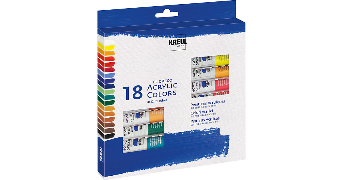 El Greco Acrylic 18 Tuben a 12 ml El Greco Acrylic 18 Tuben a 12 ml von C. KREUL