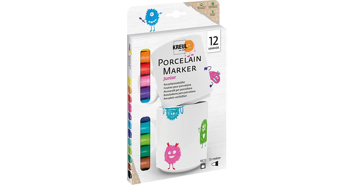 Hobby Line Porzellanmalstifte Porcelain Pen easy for Kids, 12 Farben Hobby Line Porzellanmalstifte Porcelain Pen easy for Kids, 12 Farben von C. KREUL