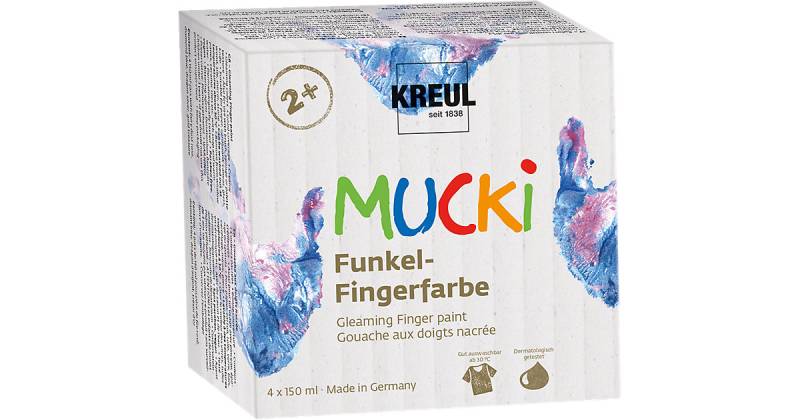 MUCKI Funkel-Fingerfarbe 4er Set 150 ml von KREUL