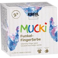 MUCKI Funkel-Fingerfarbe 4er Set 150 ml MUCKI Funkel-Fingerfarbe 4er Set 150 ml von C. Kreul GmbH & Co.KG