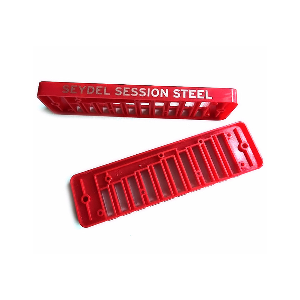 C.A. Seydel Söhne Comb Plastic Blues Session Steel - Cherry Red von C.A. Seydel Söhne