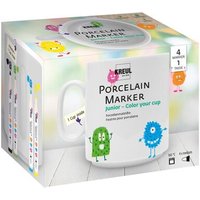 C.KREUL 16351 KREUL Porcelain Marker medium Junior Set Color your cup von C.KREUL