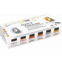 C.KREUL 16603 KREUL Glass & Porcelain Classic Metallicfarben Set 6 x 20 ml von C.KREUL