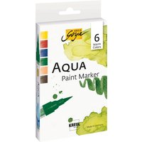 C.KREUL 18185 SOLO GOYA Aqua Paint Marker Warm Colors 6er Set von C.KREUL