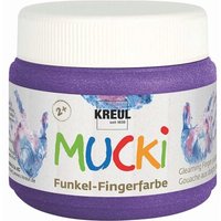 C.KREUL 23121 MUCKI Funkel-Fingerfarbe Zauber-Lila 150 ml von C.KREUL