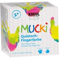 C.KREUL 2317 MUCKI Quietsch-Fingerfarbe 4er Set 150 ml von C.KREUL