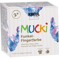 C.KREUL 2318 MUCKI Funkel-Fingerfarbe 4er Set 150 ml von C.KREUL