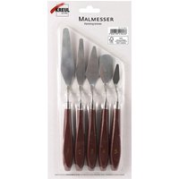 C.KREUL 41823 KREUL Malmesser 5er Set mit Metallklingen und Holzgriffen von C.KREUL