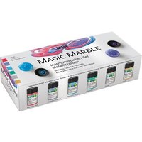 C.KREUL 73610 KREUL Magic Marble Marmorierfarben Set Metallic 6 x 20 ml von C.KREUL