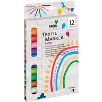 C.KREUL 90720 KREUL Textil Marker medium Junior 12er Set von C.KREUL