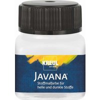 C.KREUL 90953 KREUL Javana Stoffmalfarbe für helle und dunkle Stoffe Weiß 20 ml von C.KREUL