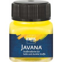 C.KREUL 90962 KREUL Javana Stoffmalfarbe für helle und dunkle Stoffe Gelb 20 ml von C.KREUL