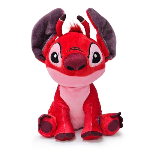 CADEAUX STORE Lilo&Stitch – Plüschtier Stich – Angel – Leroy rot mit Sound 20 cm (20 cm) (rot) von CADEAUX STORE