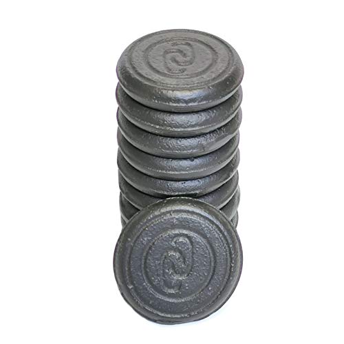 CADENAS ® - 10 Pucks oder Scheiben, Froschspiel, Fassspiel, aus Gusseisen, 40 mm Durchmesser, 8 mm dick, 60 g. von CADENAS