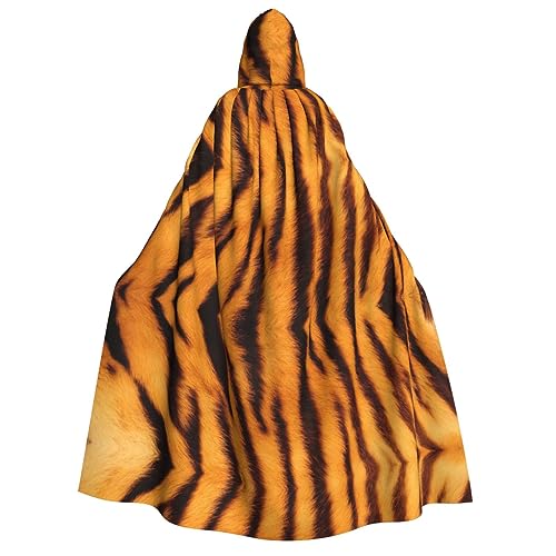 CADREWY Bequemer Kapuzenumhang mit Tigerstreifenmuster für Erwachsene für Männer und Frauen, Cosplay, Karneval, Motto-Partys CADREWY Bequemer Kapuzenumhang mit Tigerstreifenmuster für Erwachsene für Männer und Frauen, Cosplay, Karneval, Motto-Partys von CADREWY