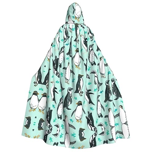 CADREWY Bequemer Kapuzenumhang mit süßem Pinguin-Druck, für Erwachsene, für Männer und Frauen, Cosplay, Karneval, Motto-Partys CADREWY Bequemer Kapuzenumhang mit süßem Pinguin-Druck, für Erwachsene, für Männer und Frauen, Cosplay, Karneval, Motto-Partys von CADREWY