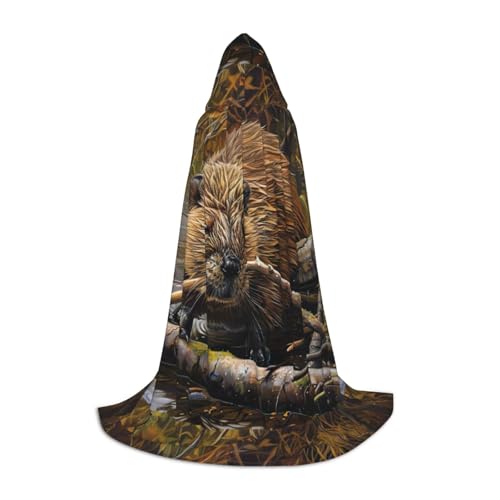 CADREWY Biber-Umhang mit Kapuze, Unisex, Gothic-Kostüm, Karneval, Mottopartys, Vampir, festliche Dekoration CADREWY Biber-Umhang mit Kapuze, Unisex, Gothic-Kostüm, Karneval, Mottopartys, Vampir, festliche Dekoration von CADREWY