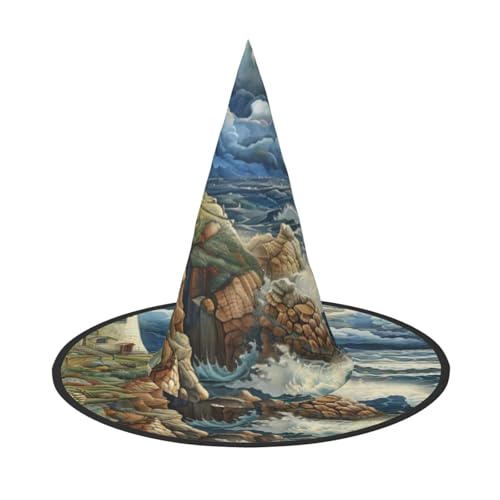 CADREWY Der Leuchtturm-Druck am Meer ist bequem, für Kostümpartys, Maskerade, Urlaub, Dekorationen, Hut von CADREWY