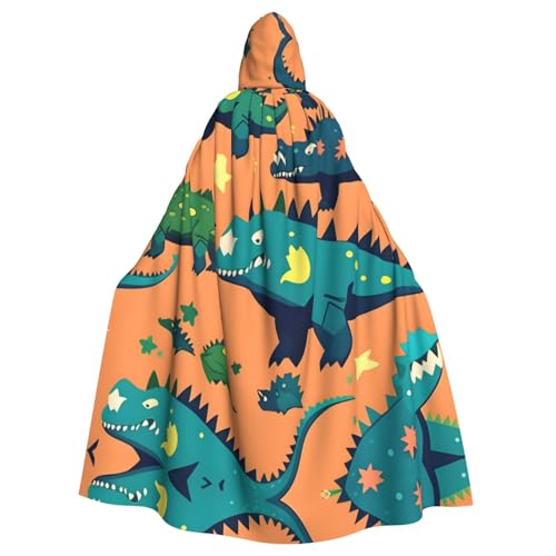 CADREWY Eleganter Kapuzenumhang mit Dinosaurier-Druck, für Damen und Herren, für Cosplay, Karneval, Partys, Maskerade CADREWY Eleganter Kapuzenumhang mit Dinosaurier-Druck, für Damen und Herren, für Cosplay, Karneval, Partys, Maskerade von CADREWY